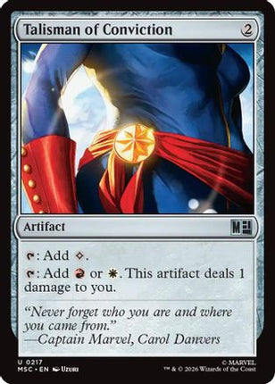 Talisman of Conviction (Surge Foil) (217) [Commander: Marvel Super Heroes] Foil