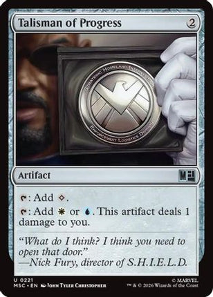 Talisman of Progress (Surge Foil) (221) [Commander: Marvel Super Heroes] Foil