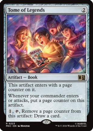 Tome of Legends (Surge Foil) (223) [Commander: Marvel Super Heroes] Foil