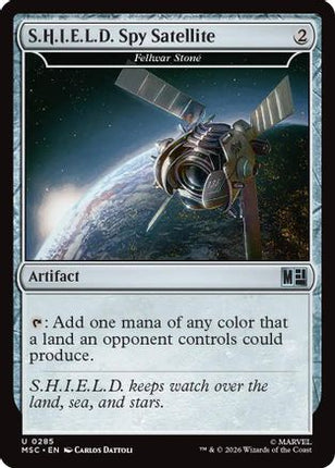 S.H.I.E.L.D. Spy Satellite - Fellwar Stone (Surge Foil) (285) [Commander: Marvel Super Heroes] Foil