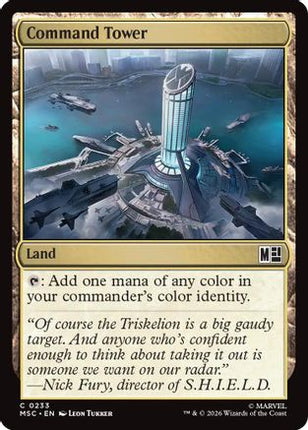 Command Tower (0233) (Surge Foil) (233) [Commander: Marvel Super Heroes] Foil