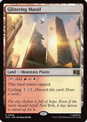 Glittering Massif (Surge Foil) (249) [Commander: Marvel Super Heroes] Foil