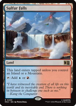 Sulfur Falls (Surge Foil) (269) [Commander: Marvel Super Heroes] Foil