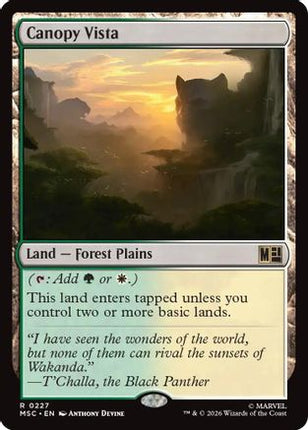 Canopy Vista (Surge Foil) (227) [Commander: Marvel Super Heroes] Foil