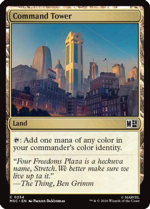 Command Tower (0234) (Surge Foil) (234) [Commander: Marvel Super Heroes] Foil