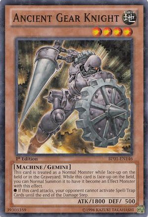 Ancient Gear Knight (Starfoil) (Starfoil Rare) [BP01-EN146] 1st Edition