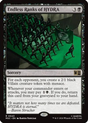 Endless Ranks of HYDRA (Surge Foil) (043) [Commander: Marvel Super Heroes] Foil