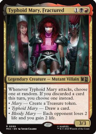 Typhoid Mary, Fractured (Surge Foil) (099) [Commander: Marvel Super Heroes] Foil