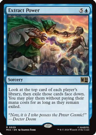 Extract Power (Surge Foil) (029) [Commander: Marvel Super Heroes] Foil