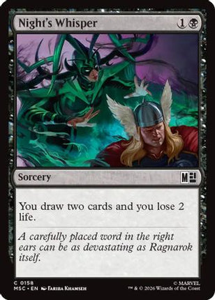Night's Whisper (158) [Commander: Marvel Super Heroes]