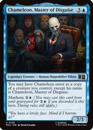 Chameleon, Master of Disguise (Surge Foil) (148) [Commander: Marvel Super Heroes] Foil