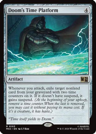 Doom's Time Platform (Surge Foil) (103) [Commander: Marvel Super Heroes] Foil