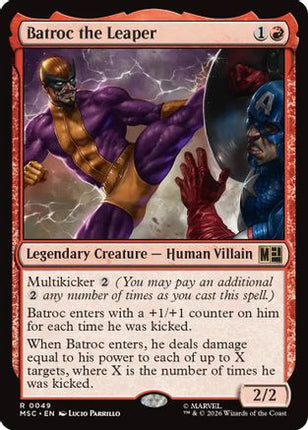 Batroc the Leaper (Surge Foil) (049) [Commander: Marvel Super Heroes] Foil