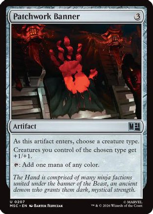 Patchwork Banner (Surge Foil) (207) [Commander: Marvel Super Heroes] Foil
