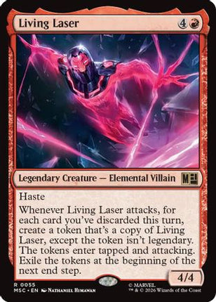 Living Laser (Surge Foil) (055) [Commander: Marvel Super Heroes] Foil