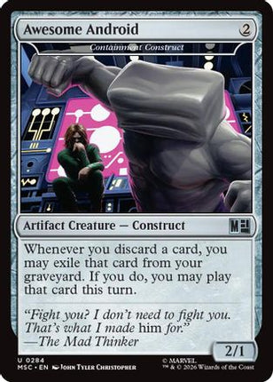 Awesome Android - Containment Construct (Surge Foil) (284) [Commander: Marvel Super Heroes] Foil