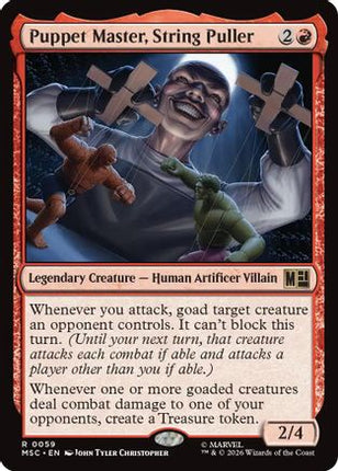Puppet Master, String Puller (Surge Foil) (059) [Commander: Marvel Super Heroes] Foil