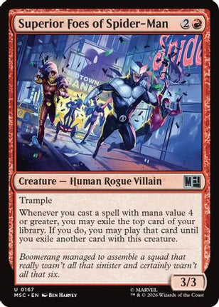 Superior Foes of Spider-Man (Surge Foil) (167) [Commander: Marvel Super Heroes] Foil