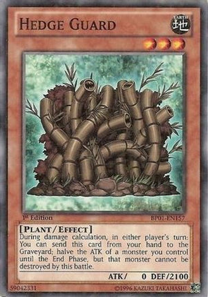 Hedge Guard (Starfoil) (Starfoil Rare) [BP01-EN157] 1st Edition