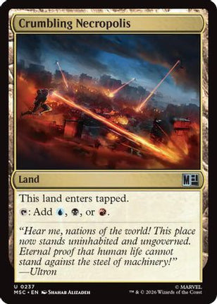 Crumbling Necropolis (Surge Foil) (237) [Commander: Marvel Super Heroes] Foil