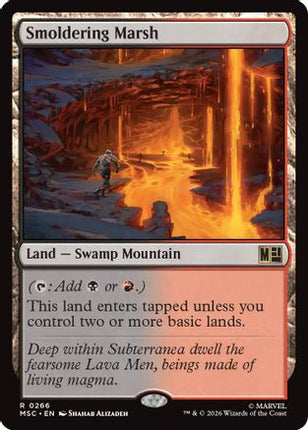 Smoldering Marsh (Surge Foil) (266) [Commander: Marvel Super Heroes] Foil