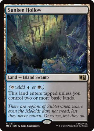 Sunken Hollow (Surge Foil) (271) [Commander: Marvel Super Heroes] Foil