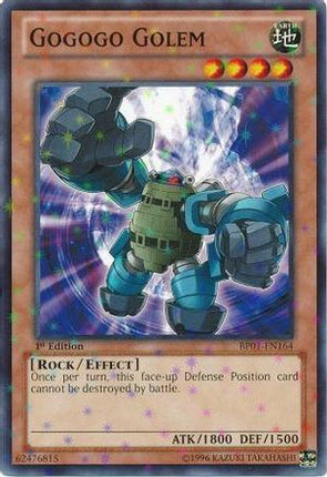 Gogogo Golem (Starfoil) (Starfoil Rare) [BP01-EN164] 1st Edition