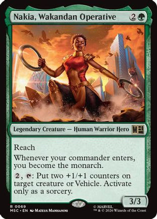 Nakia, Wakandan Operative (069) [Commander: Marvel Super Heroes]