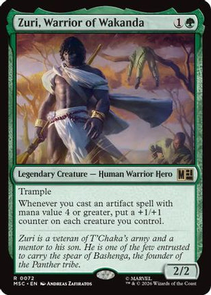 Zuri, Warrior of Wakanda (072) [Commander: Marvel Super Heroes]