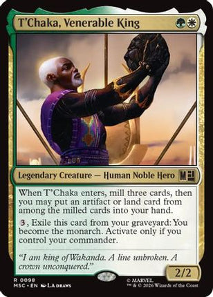 T'Chaka, Venerable King (098) [Commander: Marvel Super Heroes]