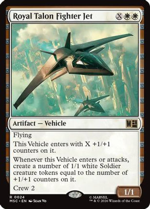 Royal Talon Fighter Jet (Surge Foil) (024) [Commander: Marvel Super Heroes] Foil
