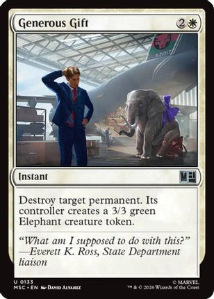 Generous Gift (Surge Foil) (133) [Commander: Marvel Super Heroes] Foil