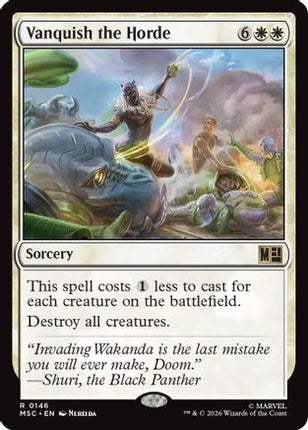 Vanquish the Horde (Surge Foil) (146) [Commander: Marvel Super Heroes] Foil