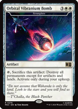 Orbital Vibranium Bomb - Scourglass (Surge Foil) (276) [Commander: Marvel Super Heroes] Foil