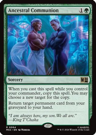 Ancestral Communion (Surge Foil) (064) [Commander: Marvel Super Heroes] Foil