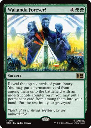 Wakanda Forever! (Surge Foil) (071) [Commander: Marvel Super Heroes] Foil