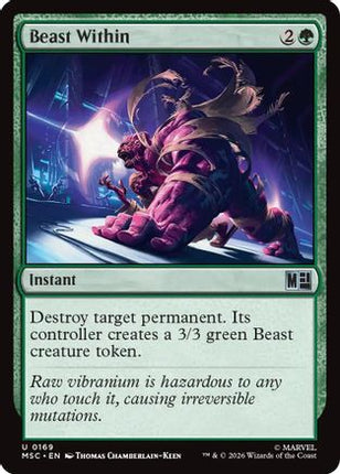 Beast Within (Surge Foil) (169) [Commander: Marvel Super Heroes] Foil