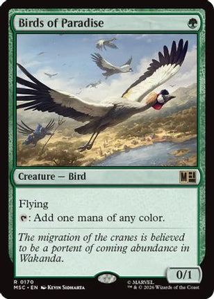 Birds of Paradise (Surge Foil) (170) [Commander: Marvel Super Heroes] Foil