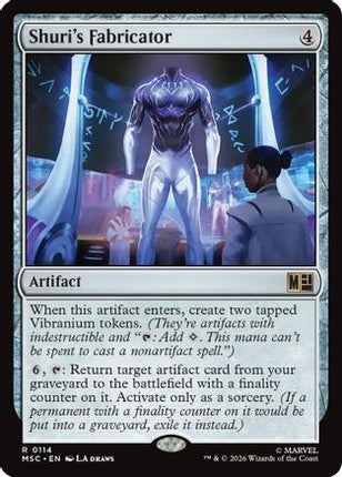 Shuri's Fabricator (Surge Foil) (114) [Commander: Marvel Super Heroes] Foil