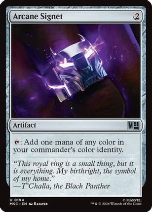 Arcane Signet (0194) (Surge Foil) (194) [Commander: Marvel Super Heroes] Foil