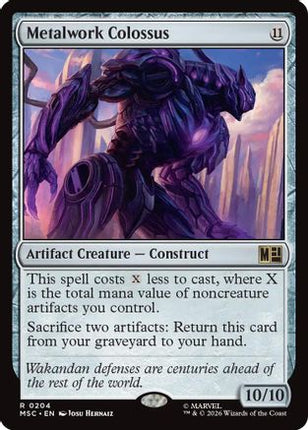 Metalwork Colossus (Surge Foil) (204) [Commander: Marvel Super Heroes] Foil