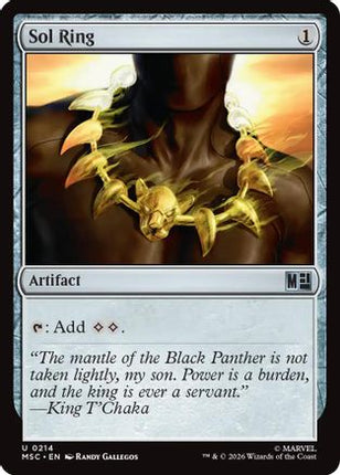 Sol Ring (0214) (Surge Foil) (214) [Commander: Marvel Super Heroes] Foil