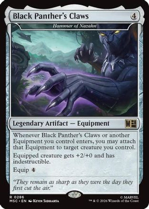 Black Panther's Claws - Hammer of Nazahn (Surge Foil) (286) [Commander: Marvel Super Heroes] Foil