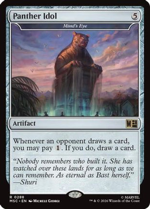 Panther Idol - Mind's Eye (Surge Foil) (288) [Commander: Marvel Super Heroes] Foil