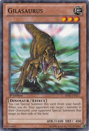 Gilasaurus (Starfoil) (Starfoil Rare) [BP01-EN177] 1st Edition
