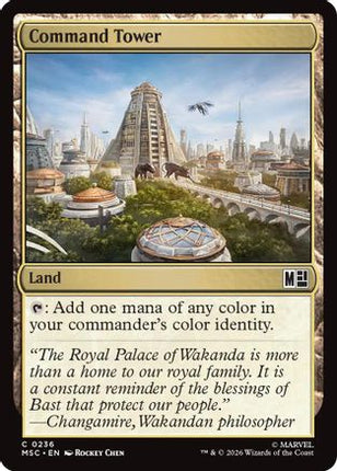 Command Tower (0236) (Surge Foil) (236) [Commander: Marvel Super Heroes] Foil
