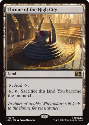 Throne of the High City (Surge Foil) (274) [Commander: Marvel Super Heroes] Foil