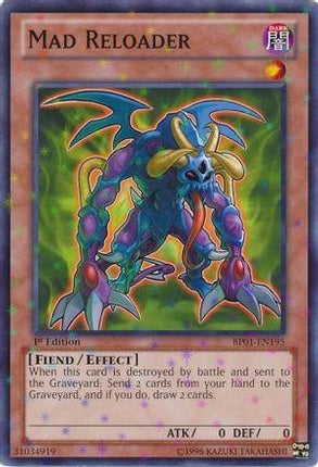 Mad Reloader (Starfoil) (Starfoil Rare) [BP01-EN195] 1st Edition