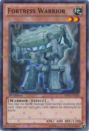 Fortress Warrior (Starfoil) (Starfoil Rare) [BP01-EN206] Unlimited