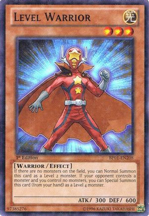 Level Warrior (Starfoil) (Starfoil Rare) [BP01-EN208] 1st Edition